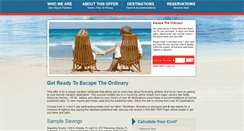 Desktop Screenshot of escapetheordinaryonline.com